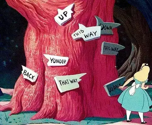 Lição de ouro em Alice no País das Maravilhas